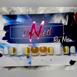 Luxury Press on Nails. If you need a custom set, just let me know!